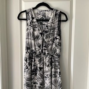 Tristan print sleeveless dress
